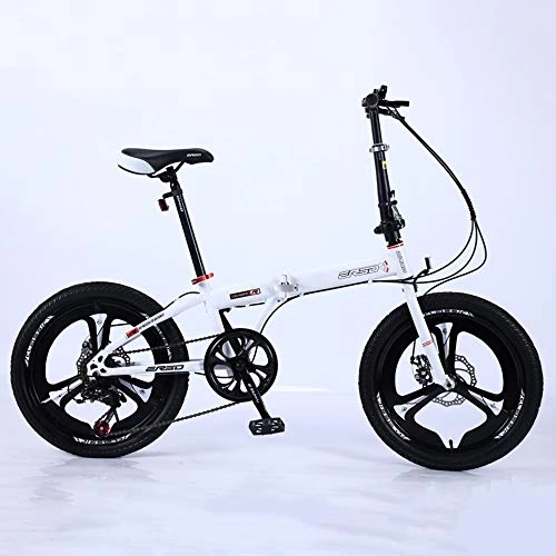 Folding Bike : WellingA Folding Bicycle 18 Inch 7 Speed Adult Folding Bicycle Ultra Light Speed Portable Bicycle To Work School Commute Fast Folding Bicycle, 002