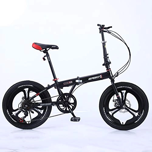 Folding Bike : WellingA Folding Bicycle 18 Inch 7 Speed Adult Folding Bicycle Ultra Light Speed Portable Bicycle To Work School Commute Fast Folding Bicycle, 003