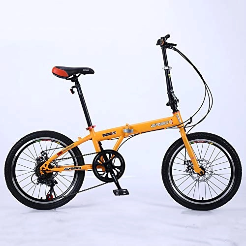Folding Bike : WellingA Folding Bicycle 18 Inch 7 Speed Adult Folding Bicycle Ultra Light Speed Portable Bicycle To Work School Commute Fast Folding Bicycle, 004