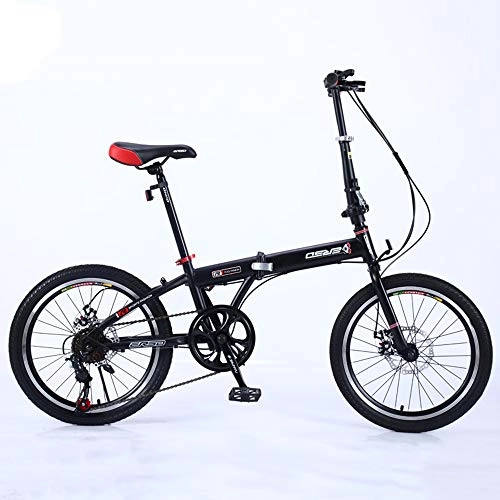 Folding Bike : WellingA Folding Bicycle 18 Inch 7 Speed Adult Folding Bicycle Ultra Light Speed Portable Bicycle To Work School Commute Fast Folding Bicycle, 005
