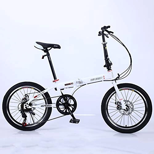 Folding Bike : WellingA Folding Bicycle 18 Inch 7 Speed Adult Folding Bicycle Ultra Light Speed Portable Bicycle To Work School Commute Fast Folding Bicycle, 006