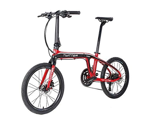 Folding Bike : WEMOOVE Twitter Series 100 Folding Bike 20 Inches Shimano Claris 8V 9.8 kg