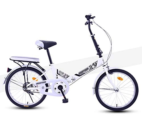Folding Bike : Women Bicycle Men Bicycle, Portable Folding Bike, Student Children Ultra Light Shock Absorption Mountain Bike, 20Inches Variable Speed Youth Leisure Bicycle, Freely Adjustable Seat Non-slip Pedal