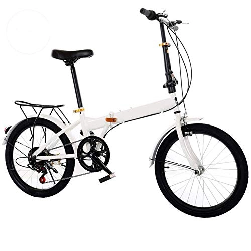 Folding Bike : WSDSX Children Bicycles 3 to 5 Year Olds, Bike Variable Speed Folding Bicycle, 20 Inch Outdoor Bike Student Suspension Mountain Bike Park Travel, Adult Mountain Bike Leisure Bicycle