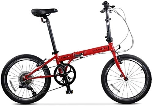 Folding Bike : WSJ City Bike 20 Inch 8-Speed Commuter Bicycle Fold Aluminum Alloy Brake For Unisex Adult