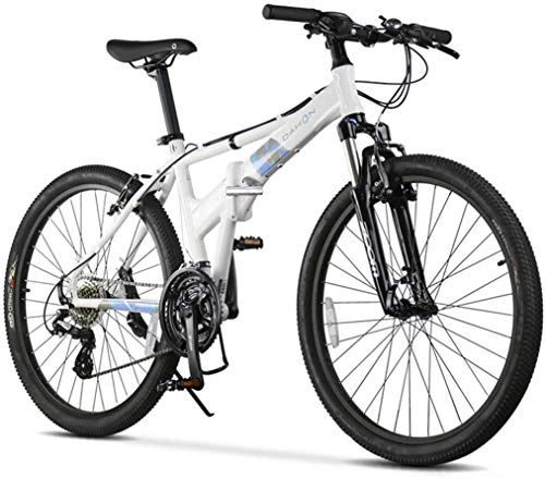 Folding Bike : WSJ City Bike 26 Inch 24-Speed Commuter Bicycle Fold Aluminum Alloy Frame For Unisex Adult