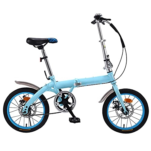 Folding Bike : WZHSDKL Mountain Bike Folding Bike Adjustable Seat Suitable 7 Speed Height And Save Space Better, Wheel Dual Suspension, For Mountains And Roads