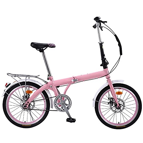 Folding Bike : WZHSDKL Mountain Bike Folding Bike, Suitable 7 Speed, Adjustable Seat, Wheel Dual Suspension, Height And Save Space Better, For Mountains And Roads H