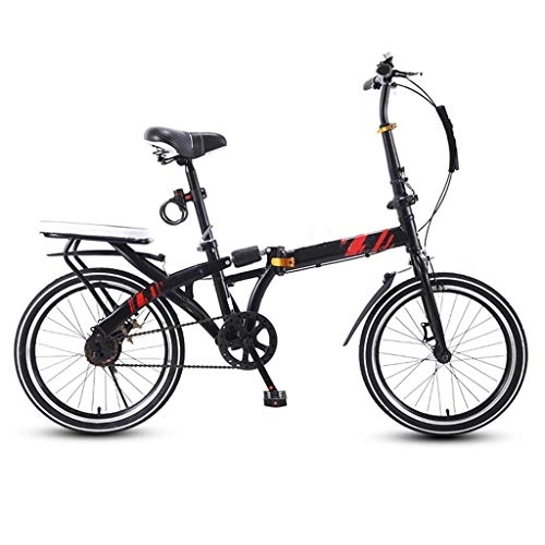 Folding Bike : XBSXP 16in Adult Womens Bike Folding Bike, Cruiser Bicycle, 7-speed Compact Bikes, Mountain Bike，hybrid City Bicycles for Students, Office Workers, And Urban Commuters