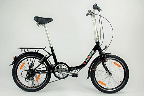 Folding Bike : xGerman Folding bike COMFORT 3G Nabe Rcktritt Light Switch, Black