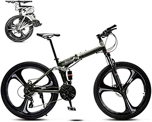 Folding Bike : XHLLX 26 Inch MTB Bicycle, Unisex Folding Commuter Bike, 30-Speed Gears Foldable Mountain Bike, Off-Road Variable Speed Bikes for Men And Women