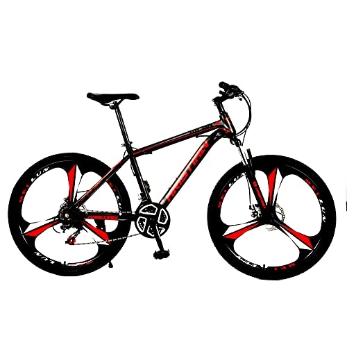 Folding Bike : XIANGDONG Three-wheel, Adult And Youth Folding Bicycle 67-inch (about 173 Cm) Folding Electric Bicycle, 27-speed Variable Speed Drive, Red