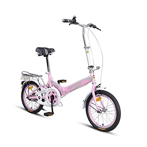 Folding Bike : Xiaoping Folding Bicycle Bicycle Bicycle Portable Bicycle Folding Single-Speed Bicycle (Color : 1)