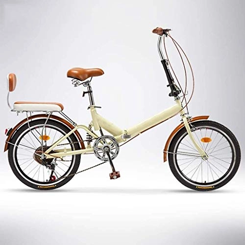 Folding Bike : XIN 20in Folding Mountain Bike Bicycle Cruiser 6 Speed Adult Student Outdoors Sport Cycling Portable Foldable Bike for Men Women Lightweight Folding Casual Damping Bicycle (Color : B2)