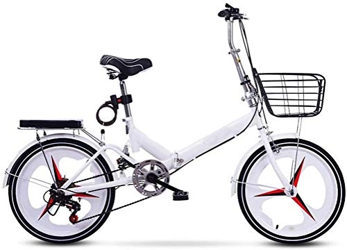 Folding Bike : XIN Folding Bike Mountain Bicycle Cruiser 20in Variable Speed Adult Student Outdoors Sport Cycling Portable Foldable Bike for Men Women Lightweight Folding Casual Damping Bicycle