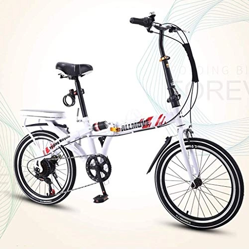 Folding Bike : XIN Folding Mountain Bike Bicycle 7 Speed Variable Speed Adult Student Cycling 16 / 20in Ultra-light Portable Folding Bike for Men Women Lightweight Folding Casual Damping Bicycle