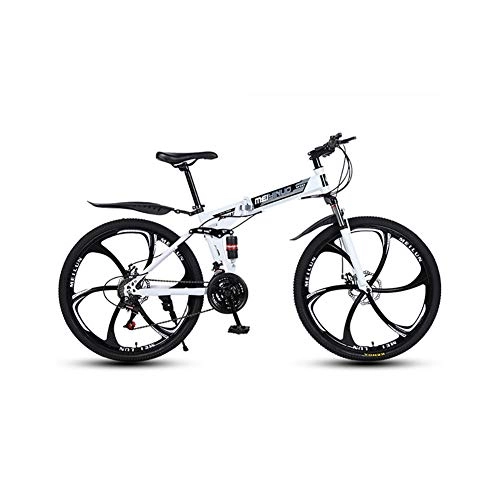 Folding Bike : XINGXINGNS Mountain Bike 26" Lightweight Bicycle Carbon steel Frame 21 Speed Double Shock Absorption Soft Tail Great for City Riding and Commuting with Anti-Skid and Wear-Resistant Tire