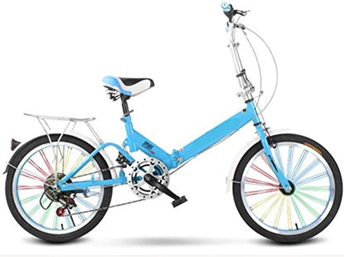 Folding Bike : XINHUI Foldable Bicycle, Child Folding Bike, Adult Single Speed Bike, Light Portable Men And Women Shock Absorber Bicycle