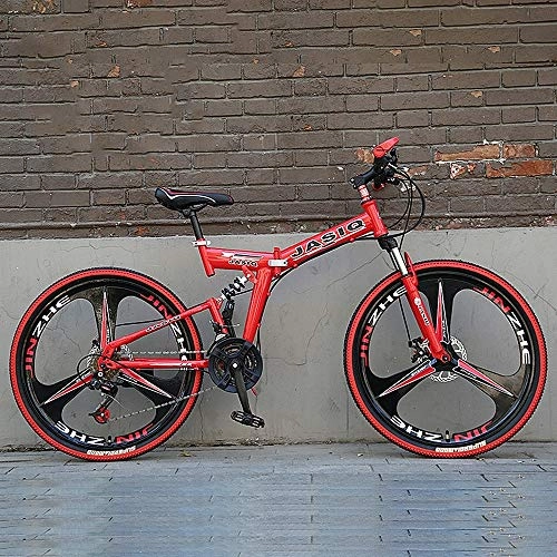 Folding Bike : Xinxie1 700C Stainless Steel folding frame bicycle frame has a 21-tray derailleur 24 / 26 inch tire and double-V-brake shock absorbing front sealed shaft, redonewheel, 24IN