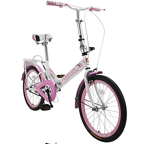 Folding Bike : XIXIA X Folding Bicycle Mountain Bike Aluminum Alloy 20 Inch Front V Brakes Rear Brake High Carbon Steel Frame Bicycle Children Bicycle Adult