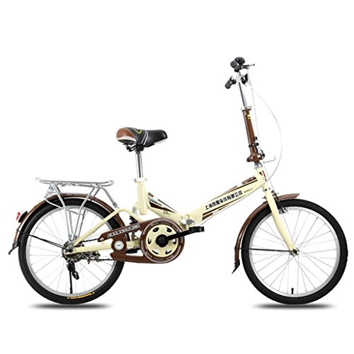 Folding Bike : XQ F300 Folding Bike Adult Female 20 Inches Ultralight Portable Student Children's Bicycle (Color : 1)
