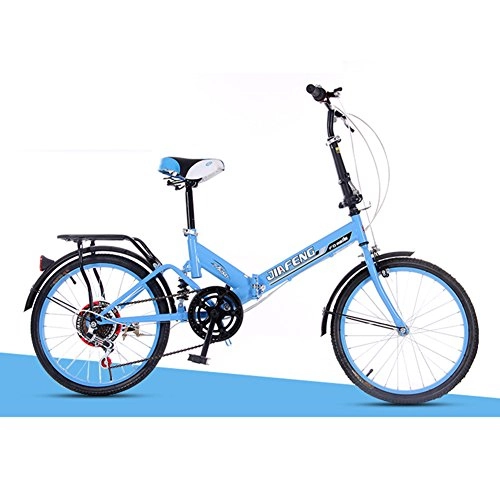 Folding Bike : XQ XQ-TT-610 20 Inches Variable Speed Foldable Bicycle Damping Bicycle Adult Men And Women Student Car