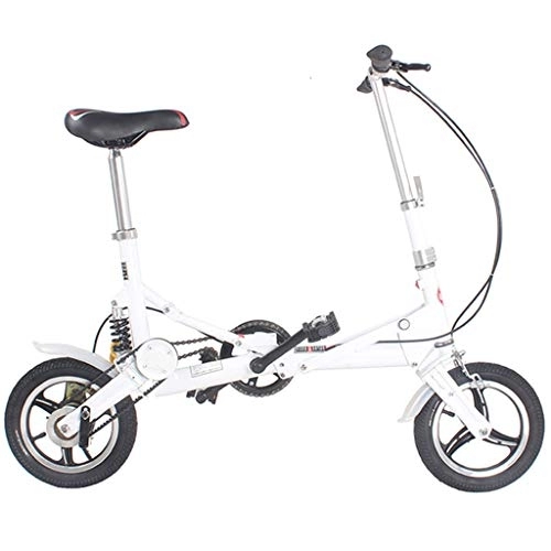 Folding Bike : XYDDC 12 Inch Folding Bikes Ultra Small Adult / Kid Folding Bicycles Portable Suspension