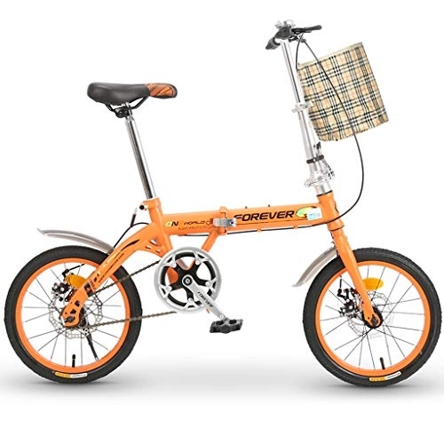 Folding Bike : XYDDC Portable Folding Bicycle Adult Bike Ultralight 16 Inch Mini Male and Female Student Road Bike