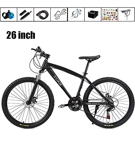 Folding Bike : XYQCPJ Mountain Bikes, 24 / 26 Inch Portable Folding Variable Speed Bicycle Double Disc Brake Safety Non-Slip Double Shock Absorption Comfortably Durable Suitable For Daily Travel