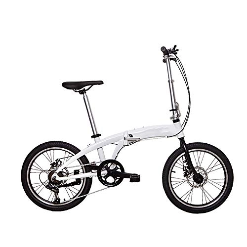Folding Bike : Y-PLAND Folding Bike for Ladies and Men, 20 Inch Foldable Bicycle, Folding Bike for Adults Suitable for Men Women Maximum Load 110Kg.-Gray_20 inches