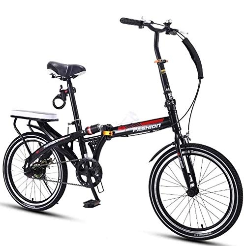 Folding Bike : YANGMAN-L Portable Folding Bike, Bicycle Adult Students Ultra-Light Portable Women's 20 inch City Riding