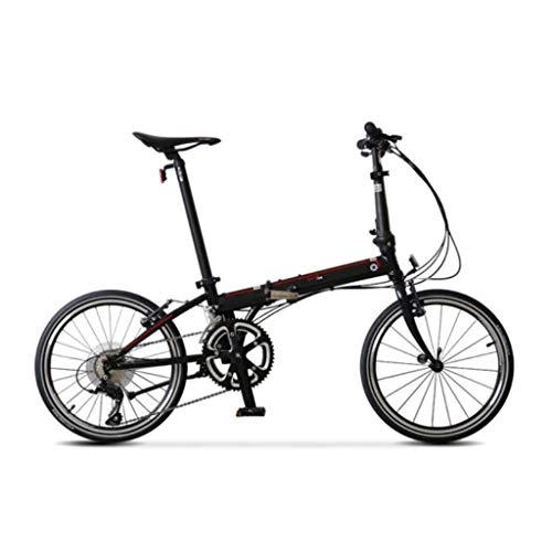 Folding Bike : YANXIH Adult Folding Bike White / black, 20" Inch Chrome-molybdenum Steel Frame, 18-speed Men's And Women's Long-distance Road Folding Bike(Color:B)