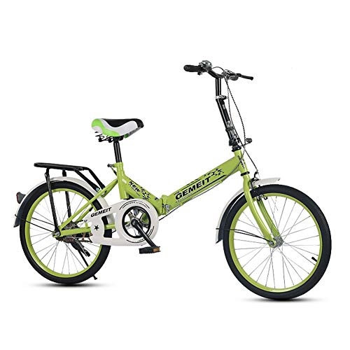 Folding Bike : YANXIH Foldable Men And Women Folding Bike-16 / 20 Inch Children Adult Men And Women Portable Commuter Shift Bicycle Gift Car Activity Car (Color : T6, Size : 16'')