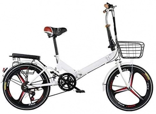 Folding Bike : YAOJIA Mountain bikes for adults 20in Folding City Bicycle Unisex | Suitable For Height 120-180 Cm Adult Portable Variable Speed Road Bikes trek road bike (Color : D)