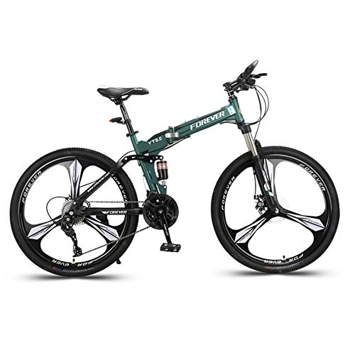 Folding Bike : YB&GQ 26in Outroad Bicycles, Folding Speed Mountain Bike, Full Suspension Adult MTB Alloy City Bicycle Bike For Adults Men And Women