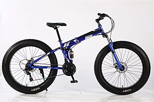 Folding Bike : Youth Folding Bicycle Men's 21-speed 24-inch Windproof Spoke Wheel Foldable Bicycle, Front Suspension Cross-country Snow Beach Bike, Multi-color, High-carbon Steel Frame, Front And Rear Mechanical Dis