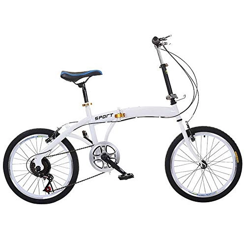Folding Bike : YPYJ 20 Inch Fast Folding Bike, Adult Bikes Ultralight Portable Bicycles Variable Speed Bike