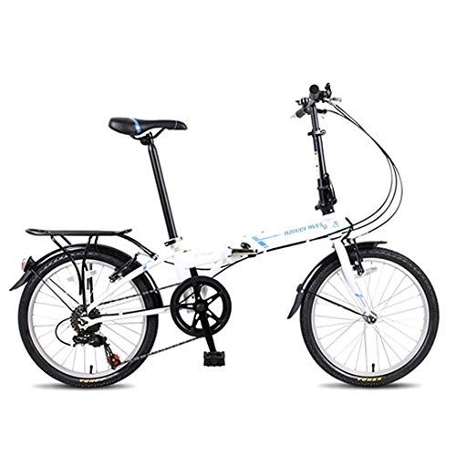 Folding Bike : YQ&TL 20 Inch 21Speed Folding Bikes with disc Brake for Men Women Full MTB Fitness Outdoor Leisure Cycling City Bike City Bike Bike for Adults B