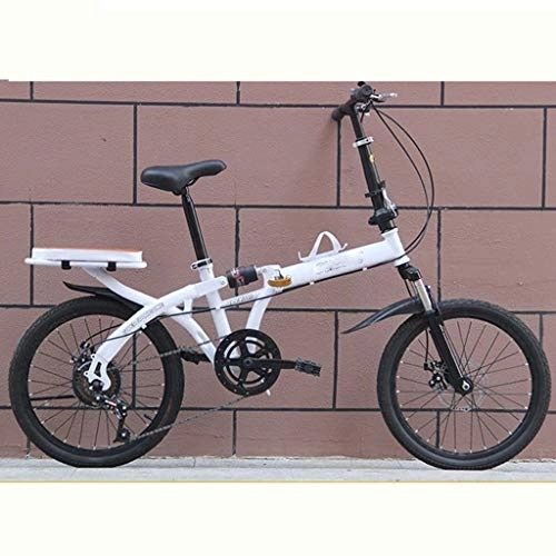 Folding Bike : YUEXIN 16 Inch / 20 Inch Folding Bicycle Mountain Bike Double Shockabsorption Damping Bicycle Folding Bike Adult Men And Women Children Portable Bicycle in the Wild City Traveling