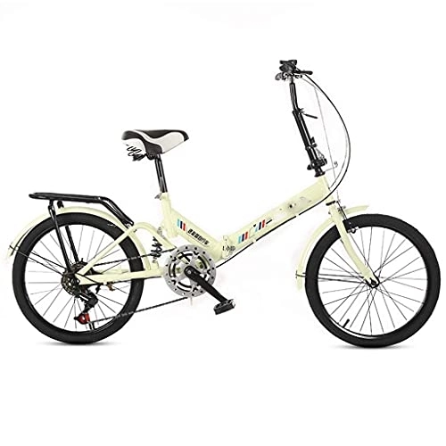 Folding Bike : YUEXIN Folding Bicycle 20-inch Foldable mountain bike variable speed adult shock-absorbing bicycle, Folding Bike for Men And Women Folding Speed Bicycle Damping Bicycle outdoor cycling