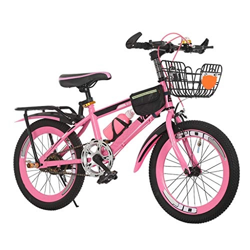 Folding Bike : YUN&BO Mountain Bike Bicycle, Multi-Function Bicycle Carrying Easy And Easy Folding Adult Men And Women-Type Single Speed, V Brake (Pink), M