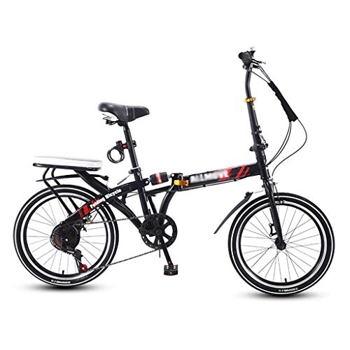 Folding Bike : ZDXC 20 Inch Folding Bicycle Women Work Adult Ultra Light Single Speed Portable Small Student Male Bicycle Folding Carrier Bicycle Bike