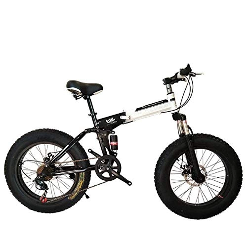 Folding Bike : ZGQA-GQA Folding Bicycle Mountain Bike 26 Inch with Super Lightweight Steel Frame, Dual Suspension Folding Bike and 27 Speed Gear, Black, 21Speed