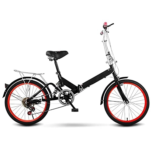 Folding Bike : ZHANGAIGUO Folding Bicycle, 26 Inch Women'S Light Work Adult Ultra Light Variable Speed Portable Adult Small Student Male Bicycle Folding Carrier Bicycle Bike (Color : Black)