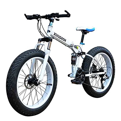 Folding Bike : ZHANGYN .195 Cm Body, Powerful Shock-absorbing Foldable Bike, 24-speed Gearbox, Mountain Bike Foldable Frame, With 26-inch Wheels, Blue