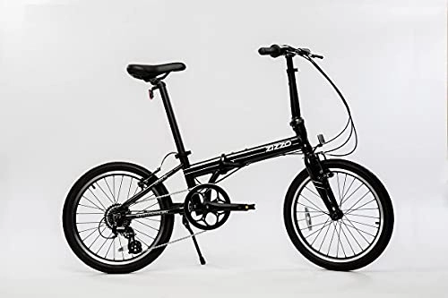 Folding Bike : ZiZZO Urbano 24lb Lightest Aluminum Frame Genuine Shimano 8-Speed 20-Inch Folding Bike (Space Gray)