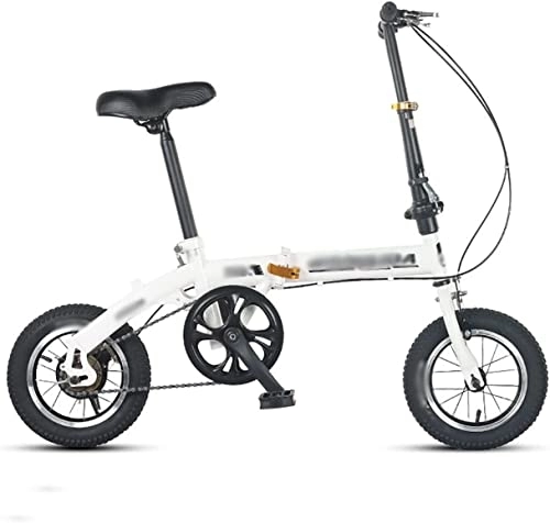 Folding Bike : ZLYJ 12 Inch Folding Bicycle, Folding Bicycle City Bike, Comfortable Portable Compact Lightweight With Suspension for Students And Urban Commuters B, 12inch