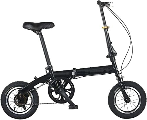 Folding Bike : ZLYJ 14 Inch Adult Folding Bike, Foldable City Bicycle Variable Speed Mobile Portable Lightweight Folding Bike for Students and Urban Commuters A, 14inch