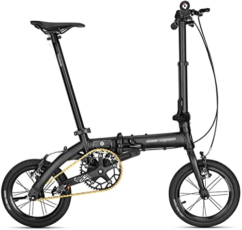 Folding Bike : ZLYJ 14 Inch Lightweight Mini Folding Bike Small Portable Bike, Adult Folding Bike Student Car A, 14inch