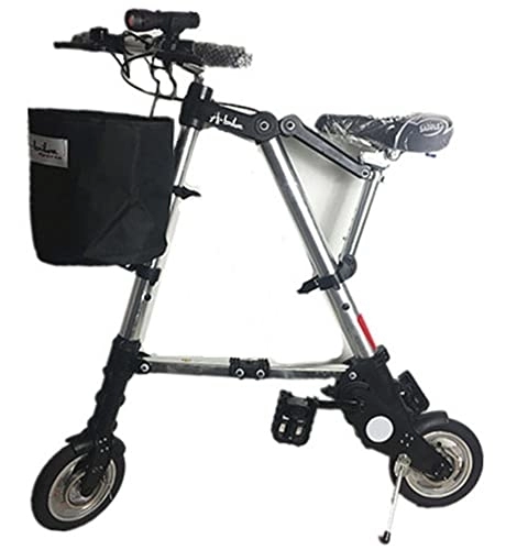 Folding Bike : ZLYJ Adult Folding Bike, 8" Wheel Folding Bike Ultra-Light Portable Unisex Urban C, 8inch